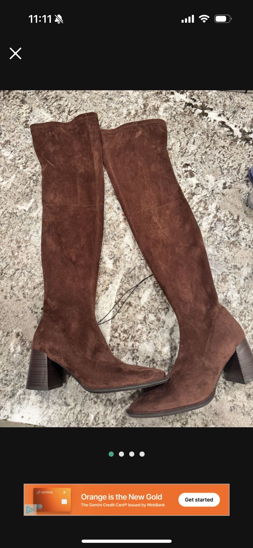 Women's Over The Knee Boots Size 7
