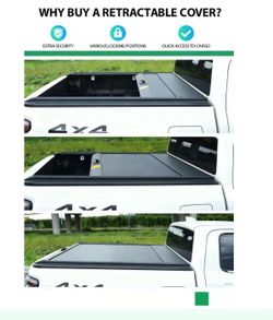 Retractable Hard Tonneau Cover For 2015–2025 Ford F-150 (Including Raptor), Fits 6.5FT Bed