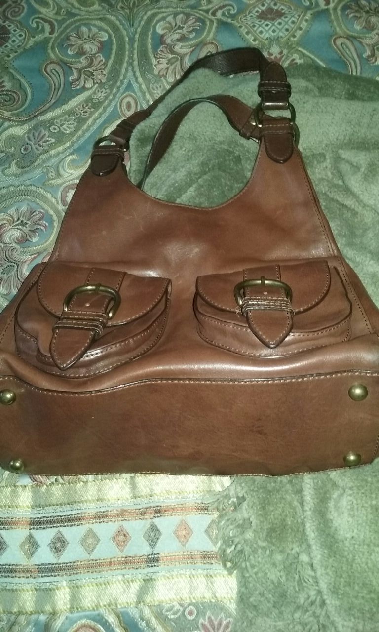 Brown leather Banana Republic