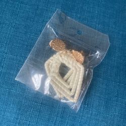 DOLOTTA 6Pairs Rattan Earrings Clip On Dangle Earrings for Women Lightweight Geometric Statement Tassel Woven Bohemian Straw Wicker Handmade Braid Cli