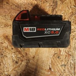 M18 Red Lithium 5.0 Battery