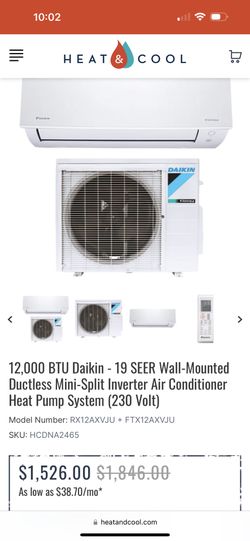 Daikin 12,000 BTU 19 SEER Brand New In Box