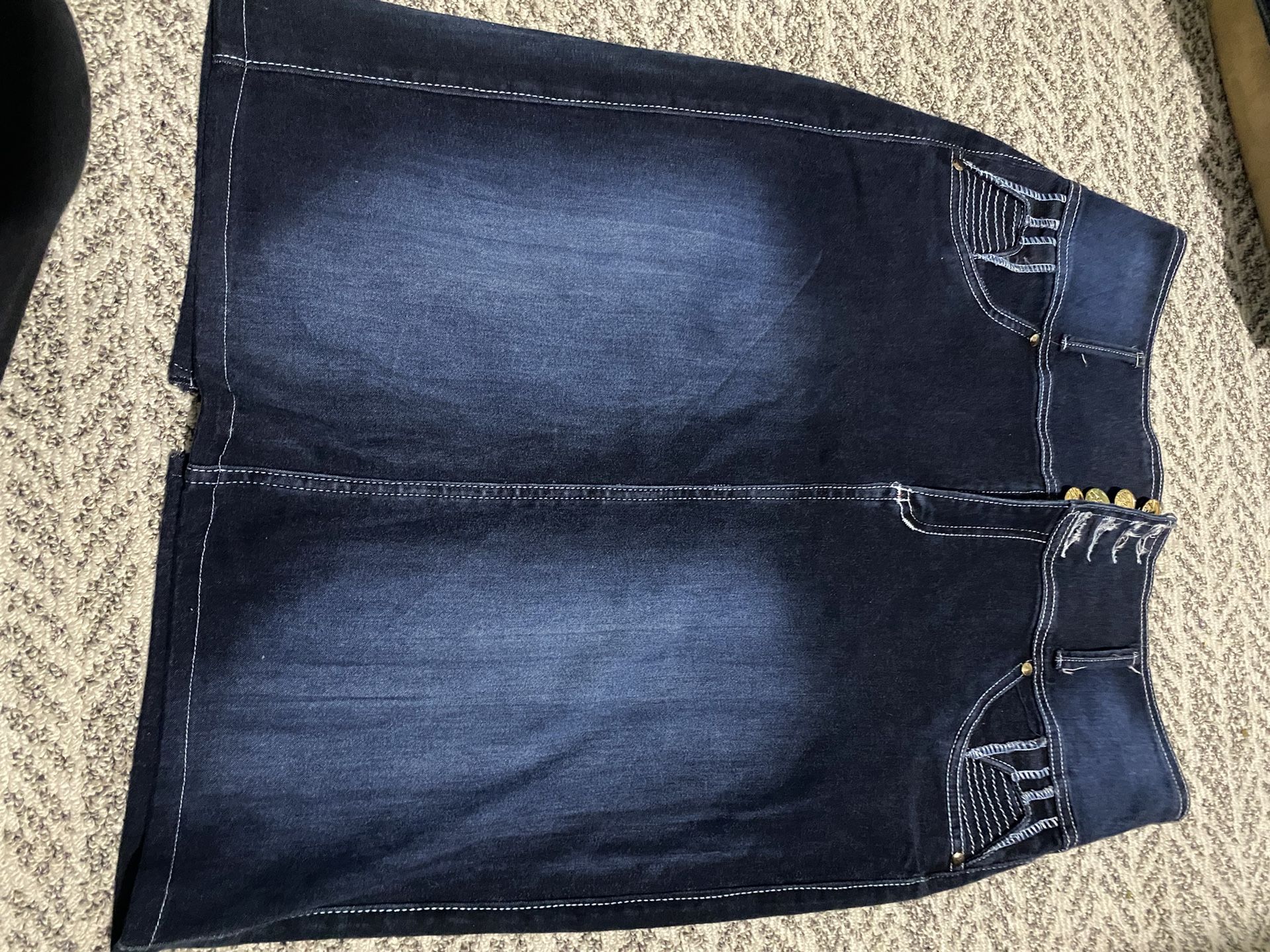 Stretchy Jean Skirt.