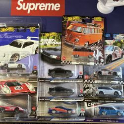 Premium Hotwheels Porsche RWB, Skyline, Silvia, STI 
