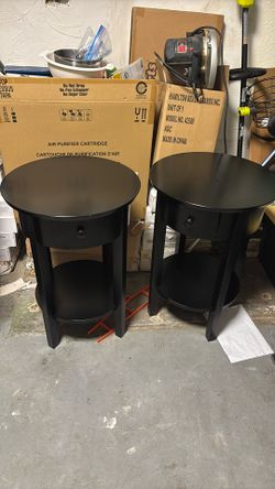 Pottery Barn Wooden End Tables