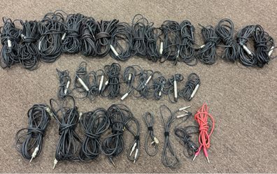 Over 30 XLR & 1/4” Professional Audio Cables