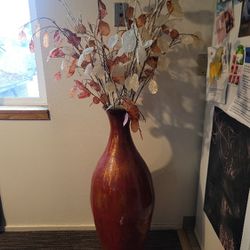 Beautiful Vase and Matching Faux