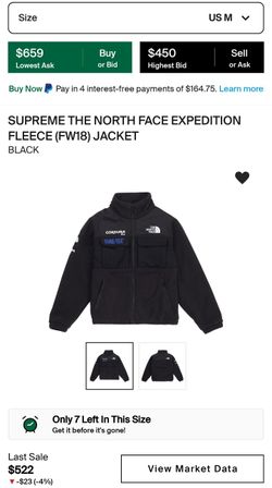 The North Face Supreme Fleece FW18 Medium