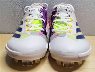 Adidas Adizero Impact TPU Men’s 7.5 Warp Speed Baseball Cleats White IH3477