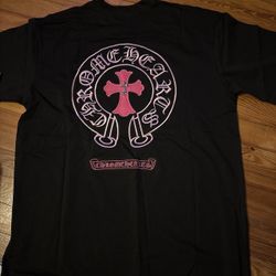 Black and pink Chrome Hearts shirt