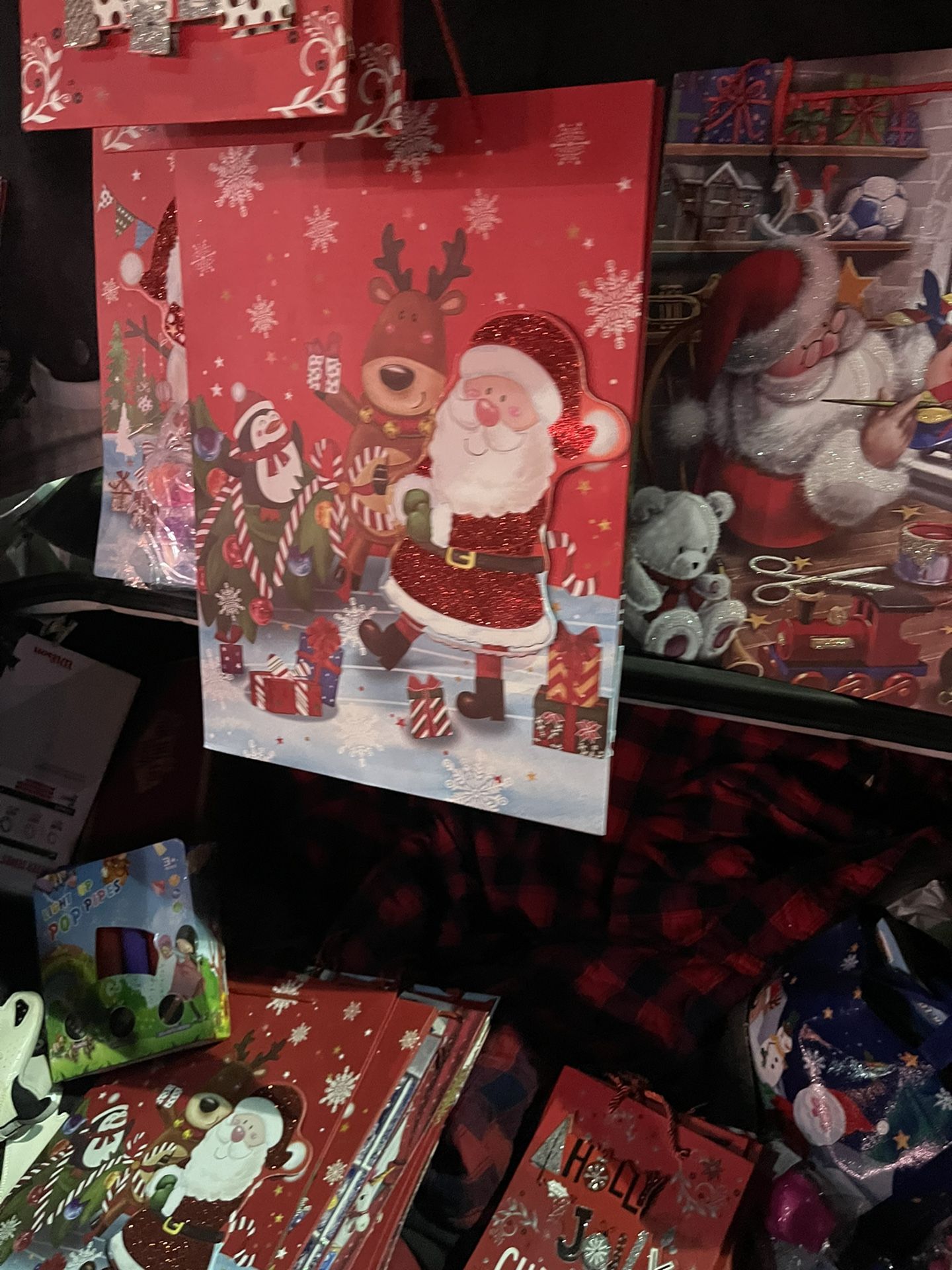 Bags, light up pop tubes, huggy wuggys & Bracelet makers