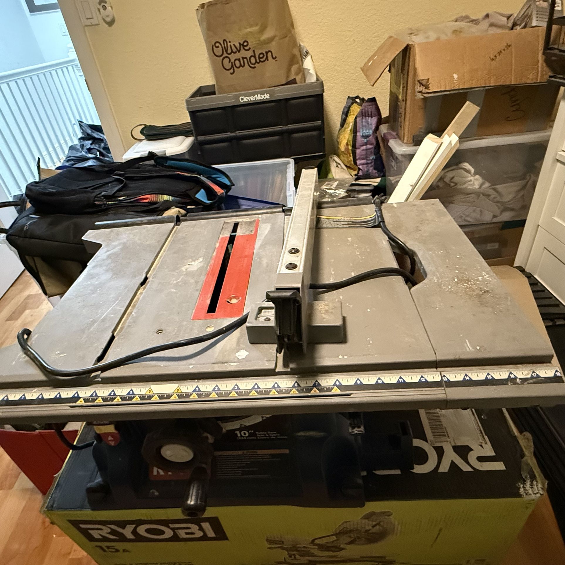 Ryobi Table Saw With Extension And Blades