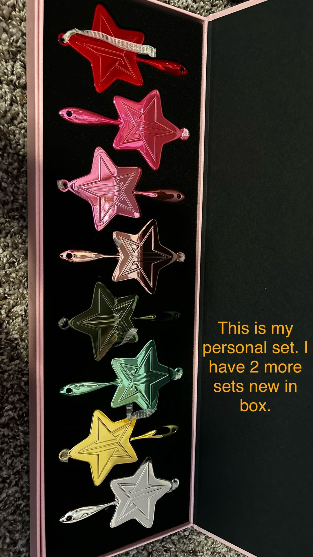 Jeffree Star Christmas Ornament Set Complete for Sale in San Antonio
