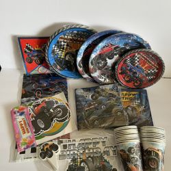Monster Truck Decoration Birthday Party Supplies