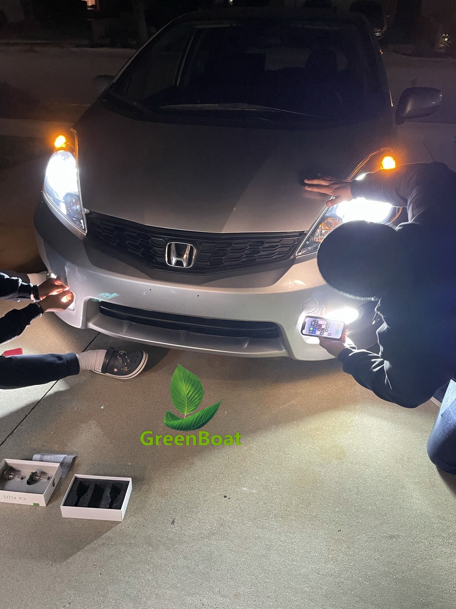 H11 H9 H8 LED Headlight Bulb Kit Low Beam Fog Light 60W 6000K 7600LM US brand#GreenBoat