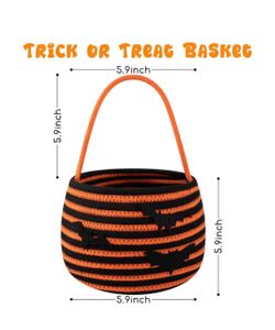 Halloween basket cotton rope