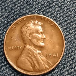 1941 NO Mint Mark (Philadelphia) Wheat Cent