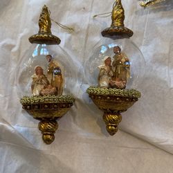 Christmas Ornaments Or Holy Family 