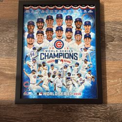 2016 Word Series Framed Picture 