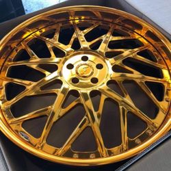 Gold 26 Inch 5x5 Forgiatos