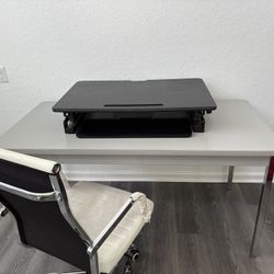Free Desk, Riser, And Chair