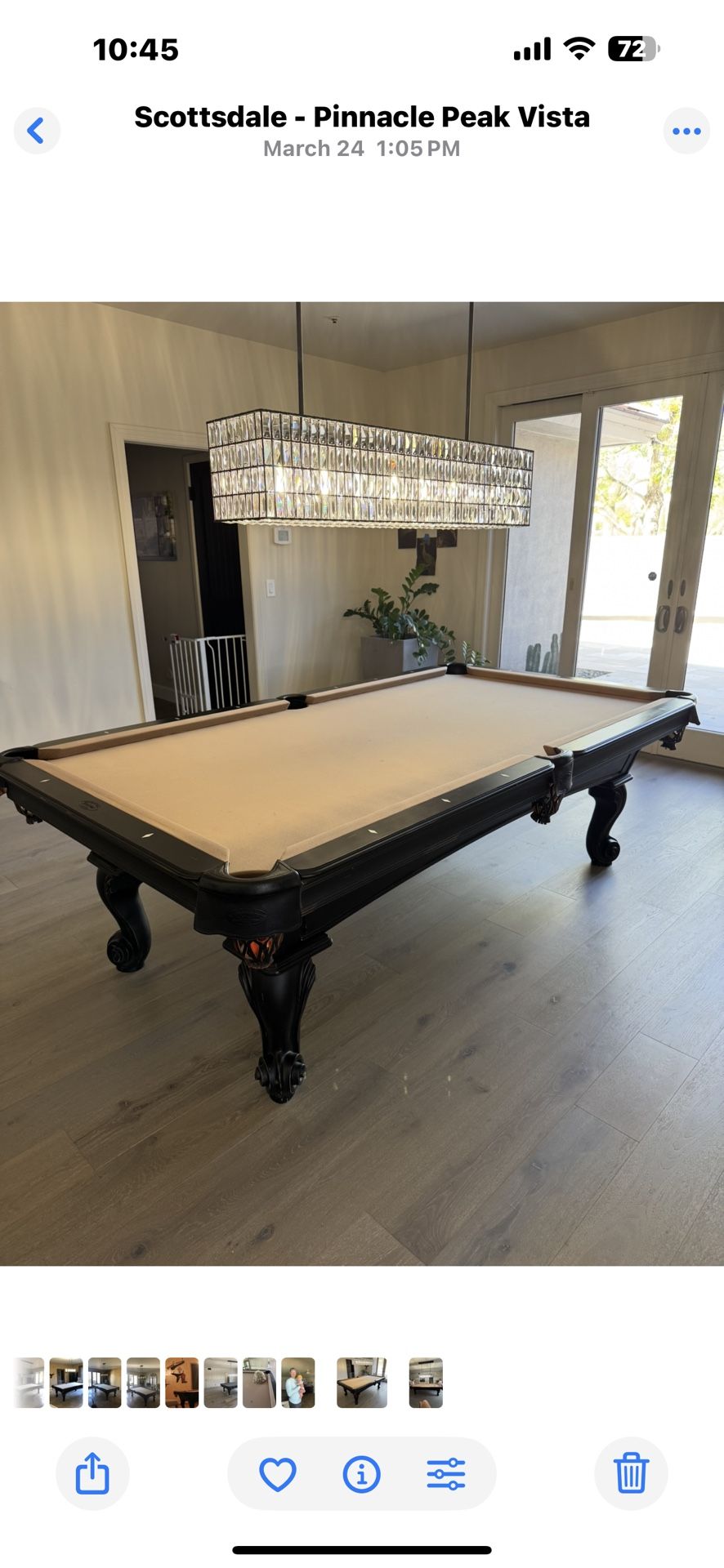 Black Olhausen Pool Table