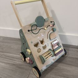 Wooden Baby Walker With Adjustable Speed 