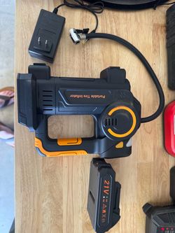 Portable Tire Inflator with 21V Battery and Charger
