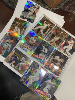 Mike Trout & Juan Soto mixed Baseball mixed chrome and refractor lot