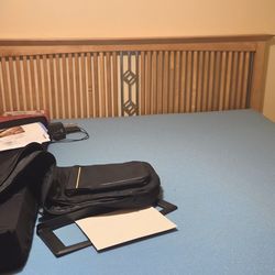 King size bed with memory foam