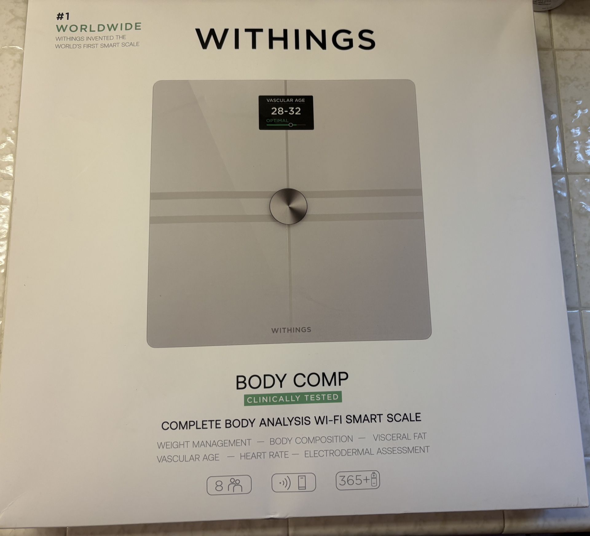 Withings Scale Black WiFi Smart Scale Body Comp