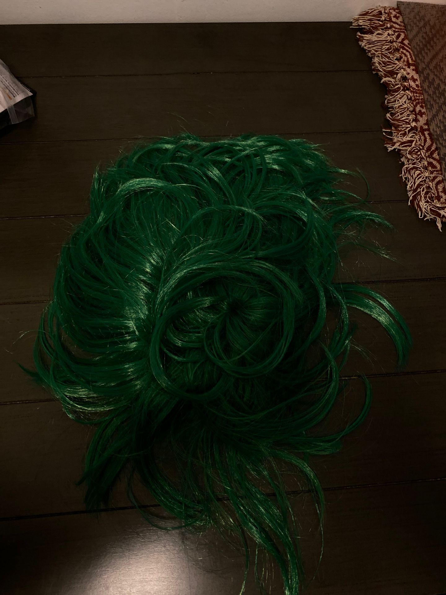 Green wig