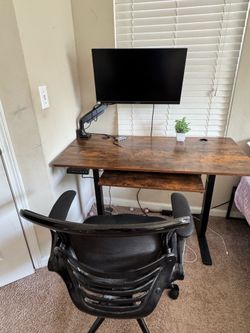 Home Office Setup – Desk + Chair + ASUS Monitor – $180 OBO
