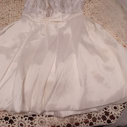 BALLOON WEDDING DRESS WITH VEIL size 12