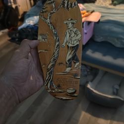 Vintage Wood Carved And Painted Authentic