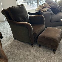 Hickory Chair Brand Chair And Ottoman 