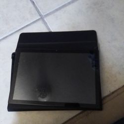 Tablet with a keyboard and the case
