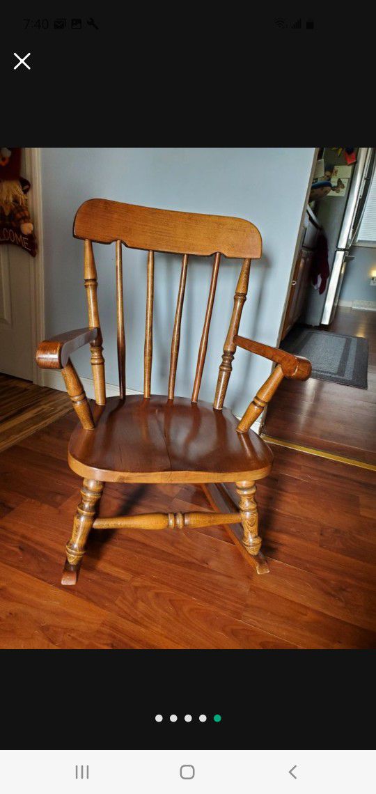 Real Wood Children's Rocking Chair