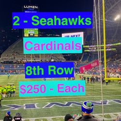 Seahawks Cardinals Tickets