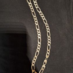 Mens Silver Chain Made In Italy  Weighs  Notch Over 3 Ounces 