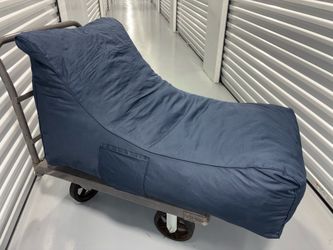 Blue lounge chair