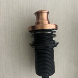 KRAUS Flat-Top Garbage Disposal Air Switch Button in Brushed Brass, KWDB-20BB