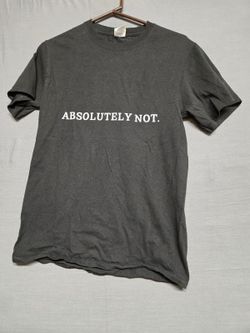 Absolutely Not Graphic T Shirt Black Cotton