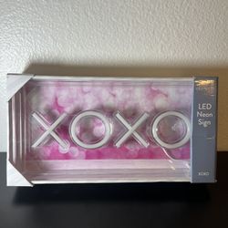 XOXO Pink Neon Sign