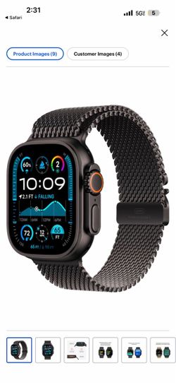 Apple Watch Ultra 2 GPS + Cellular 49mm with Titanium Milanese Loop