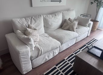 110.2" Cloud Sectional Couch, Oversized Modular Comfy Sofa for Living Room (Selling with Ottoman)