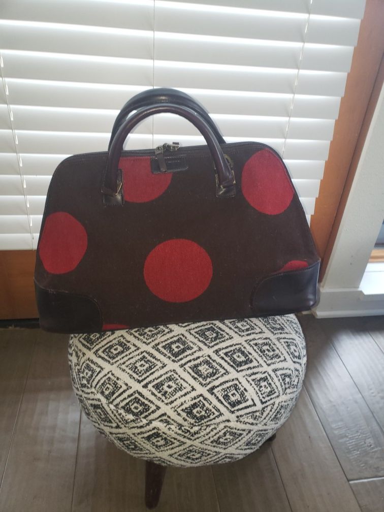 Hartmann Bag Travel Tote Leather Circles