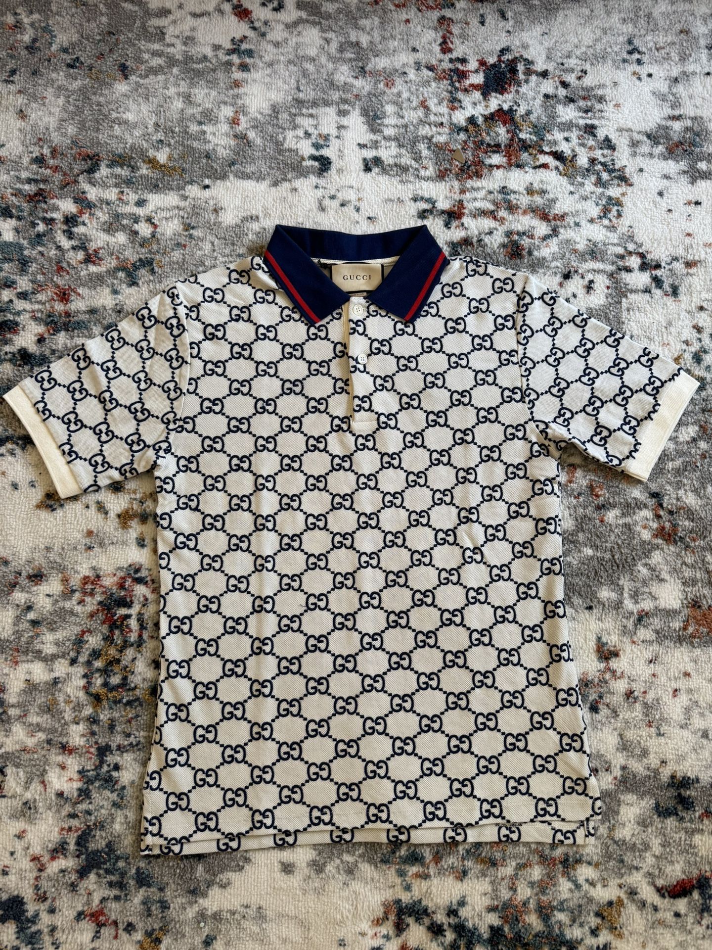 Gucci GG Stretch Cotton Polo - White