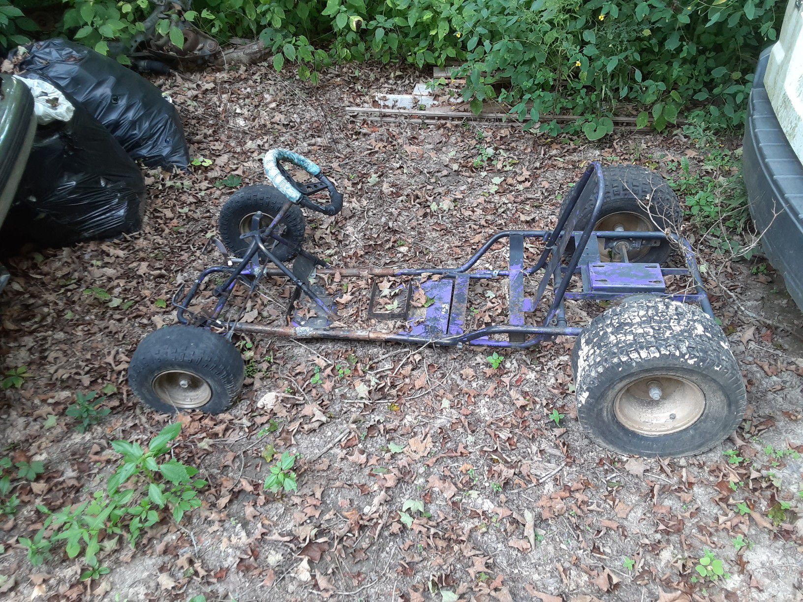 For sale or trade one 1 seater go kart frame