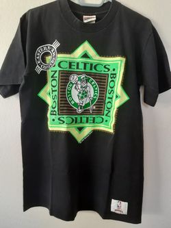 Vintage Boston Celtics Nutmeg Shirt Men's L Slim Fit